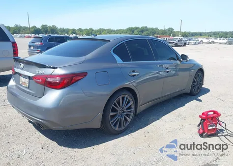 2018 Infiniti Q50 3.0T Red Sport 400 z USA, uszkodzony, nr VIN JN1FV7AR5JM480079